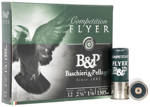 B&P  Competetion Flyer 12 Gauge 2.75 1 1/4 oz 1305 fps #7.5 Shot 10 round box