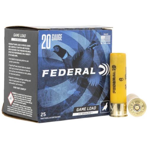 Federal Game-Shok High Brass 20 Gauge 3in #6 1-1/4oz
