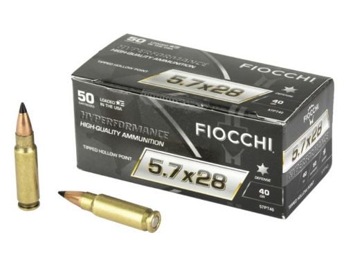 FIOCCHI HYPERFORMANCE AMMO  5.7X28MM  40GR POLY TIP 50RD BOX