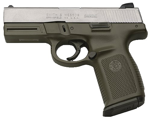 Smith & Wesson SW9GVE 9mm 4 Green/Matte, 16 round