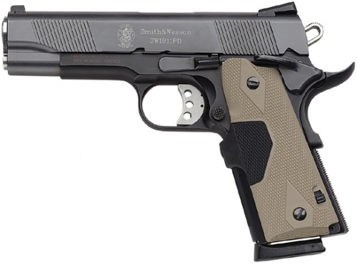 Smith & Wesson SW1911PD 8+1 45ACP 4.25 w/ Crimson Trace