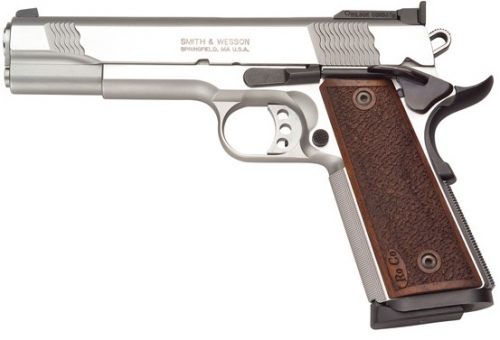 Smith & Wesson 1911 Performance Center 45 ACP 5 8 + 1 Wood Grip Two Tone Finish