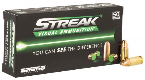 Ammo Inc. Streak Visual Total Metal Case 9mm Ammo 115gr 50 Round Box