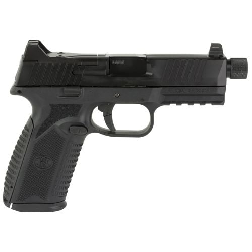 FN 510 Tactical Handgun 10mm 15rd & 22rd Magazines (2) 4.71 Threaded Barrel Black NMS Night Sights