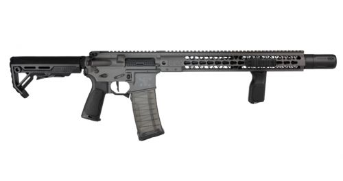 Brigade Firearms Makasi 5.56x45mm NATO 30+1 16, Black Rec & FAL/Galil Pattern Folding Stock, Left Side Charging Handle