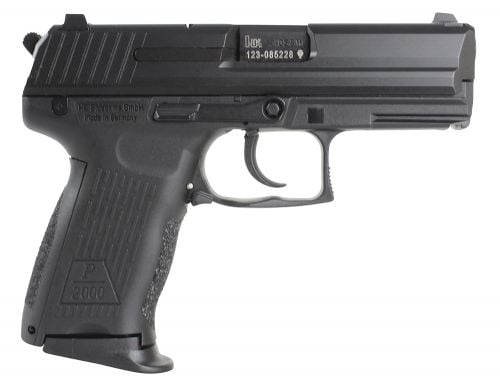 Heckler & Koch H&K P2000 V2 LEM 9mm Luger 3.66\ 13+1 (2) Black Black Steel Slide Black Interchangeable Backstrap Grip