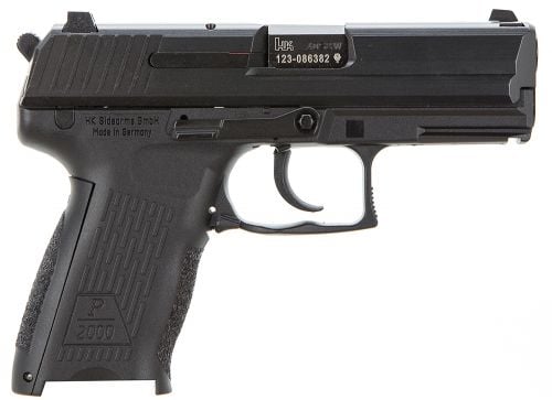 Heckler & Koch H&K P2000 V3 40 S&W 3.66 12+1 (2) Black Black Steel Slide Black Interchangeable Backstrap Grip