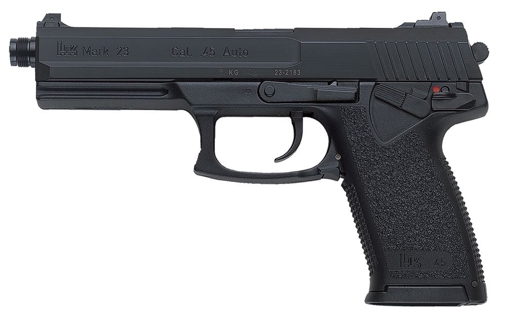 Heckler & Koch H&K Mark 23 .45 ACP 5.87 12+1 (2) Blued Blued Steel Slide Black Polymer Grip