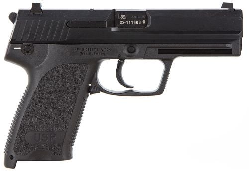 Heckler & Koch H&K USP V1 40 S&W 4.25 13+1 (2) Black Blued Steel Slide Black Interchangeable Backstrap Grip