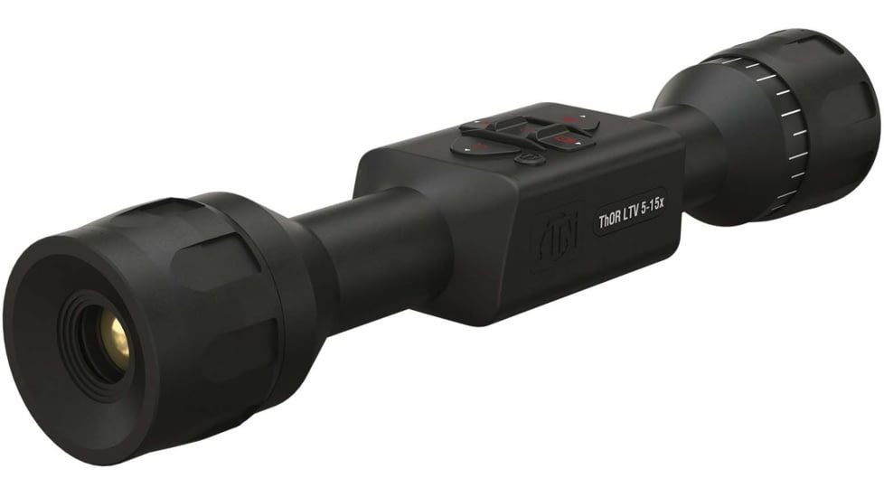 ATN Thor LTV 5-15x Thermal Imaging Rifle Scopes, 160x120 w/ Video Recording, Black