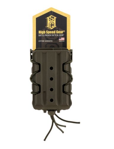 High Speed Gear X2R Taco V2 Mag Pouch Double, OD Green Polymer, Belt Clip/MOLLE U-Mount, Compatible w/ AR/AK Rifle Mags