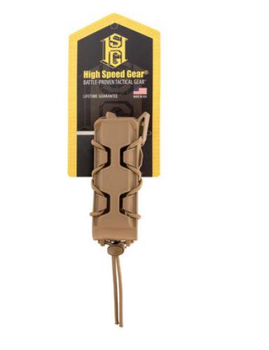 High Speed Gear TACO V2 Mag Pouch Single, Coyote Brown Polymer, Belt Clip/MOLLE U-Mount, Compatible w/ Pistol Mags