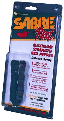 Sabre SPKCBKUS Self Defense Spray Pepper Spray Keychain .54 oz 8-10 Feet