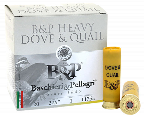 Fiocchi 20BD8 Dove & Quail Heavy 20 Gauge 2.75 1 oz 8 Shot 25 Per Box/ 10 Cs