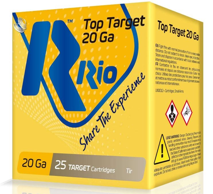 RIO AMMUNITION Top Target 20 Gauge 2.75 7/8 oz 9 Shot