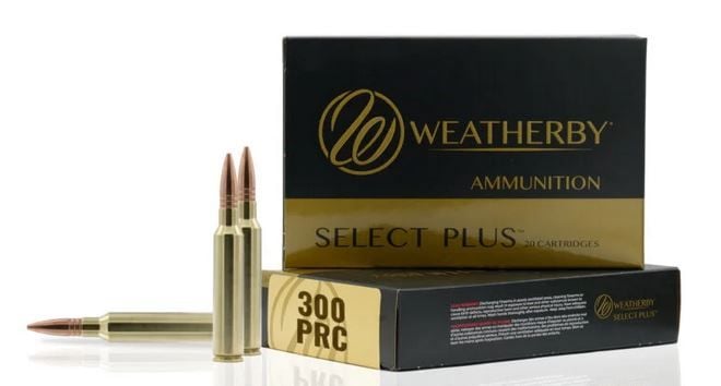 Weatherby 300 PRC 180 Grain Swift Scirocco, 20 per box