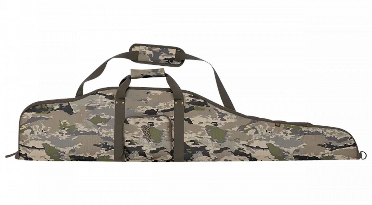 Browning Flexible Long Range Rifle Case 52 Flat Dark Earth Semi-Firm Foam Padding, Holds Scoped Rifle