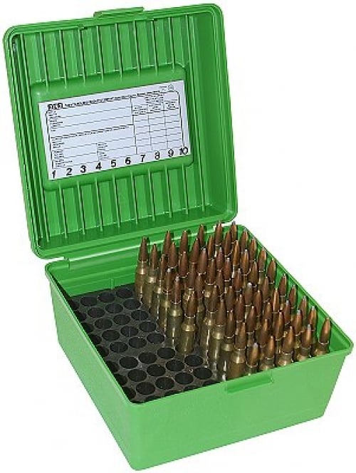 MTM 100 Round WSM/WSSM Green Rifle Ammo Box