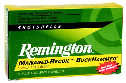 Remington Managed Recoil 12 Ga. 2 3/4 1 1/8 oz, Lead Slug