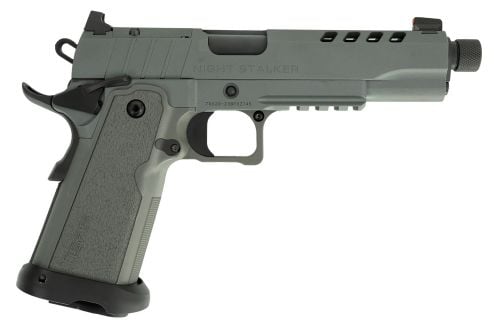 Tisas 1911 Night Stalker Double Stack 9mm 5 Optic Ready, Platinum Gray Cerakote, 17+1