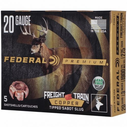 Federal Premium Freight Train Copper 20ga 3 275gr Slug 1900 fps 5/ct