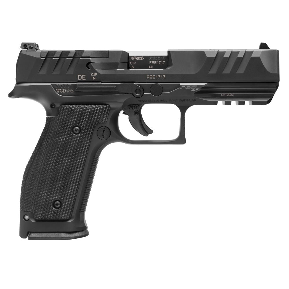 Walther Arms PDP Full Size 9mm 4.5 Barrel, Black, Steel Frame, Optic Ready, 18 Rounds