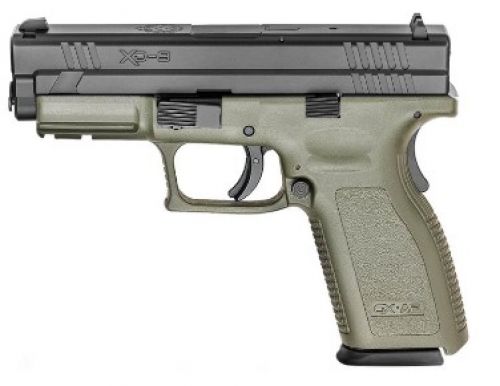 Springfield Armory XD 9mm 4 Ported OD Green, 15 round (V-10) **SPECIAL