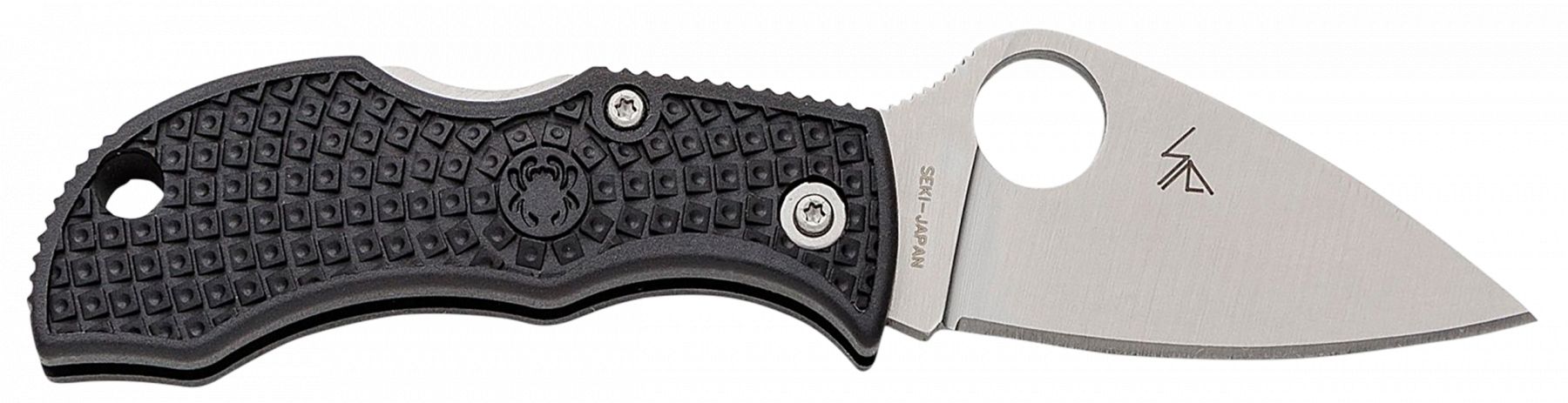 Spyderco Manbug 1.90 Stonewashed VG-10 SS Blade/ Black Textured FRN Handle
