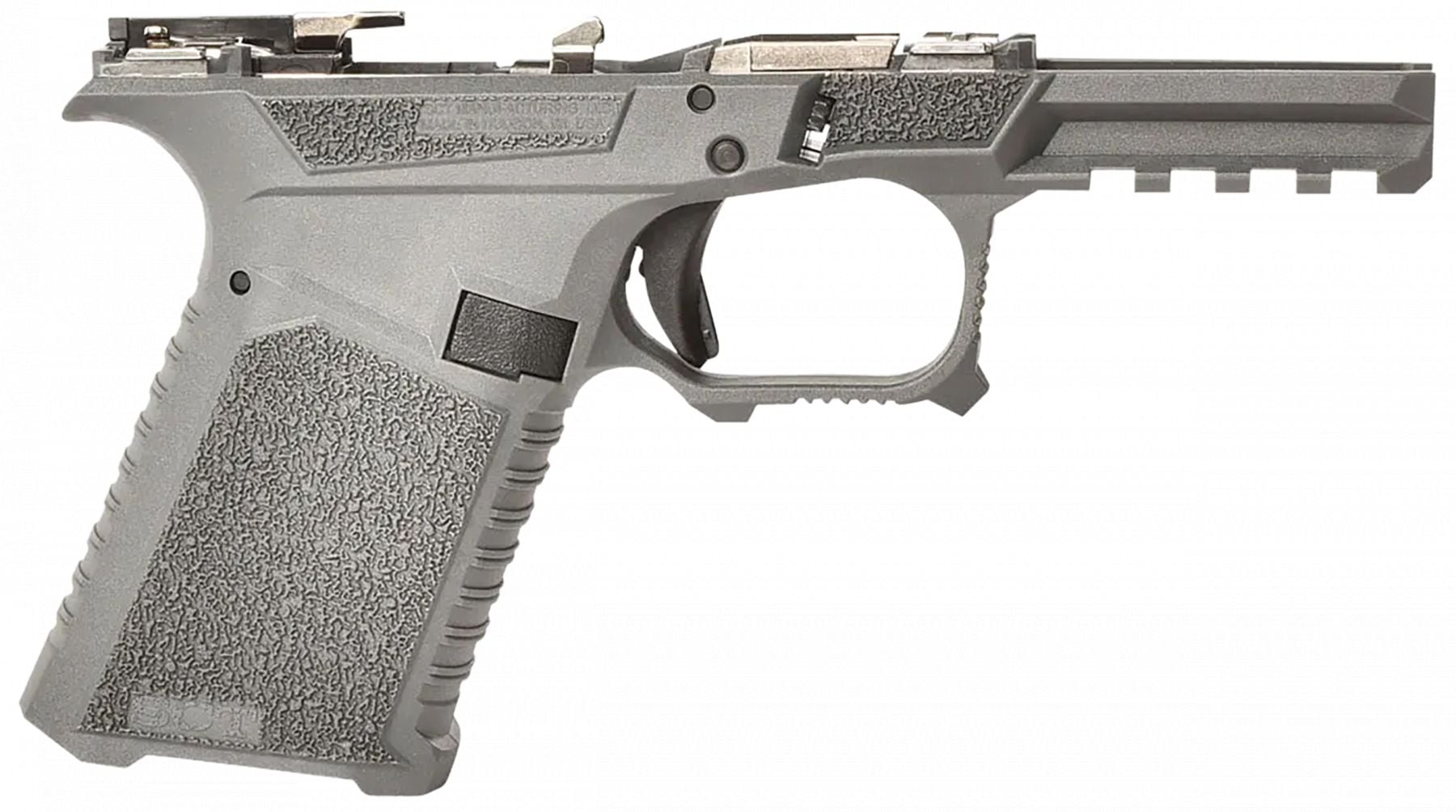 Sct Manufacturing Compact Compatible w/ Gen3 19/23/32 Gray Polymer Frame Aggressive Texture Grip
