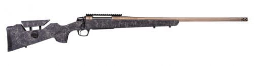 CVA Cascade LR Hunter Rifle, .300 Win Mag, 24 5/8x24 Threaded Barrel, Black with Smoke Bronze Web, 3 Rounds