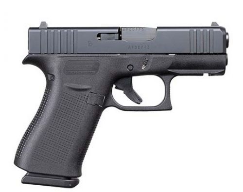 Glock UX4350201FR G43X Sub-Compact Frame 9mm Luger 10+1 3.41\ Black GMB Barrel, Black nDLC Front Rail/Serrated Steel Slide, Bla
