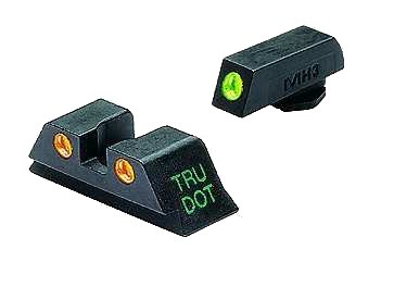 Meprolight Tru-Dot for Glock 17, 20, 21, 29, 30, 36, 41 Fixed Green Tritium Handgun Sights

