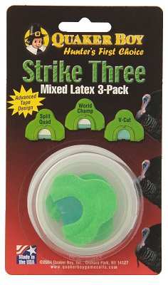 Quaker Boy Diaphragm Turkey Call 3 Pack