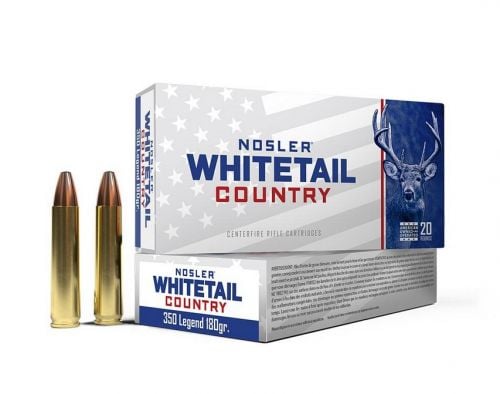Nosler Whitetail Country Rifle Ammunition 350 Legend 180gr LFN 2100 fps 20/ct
