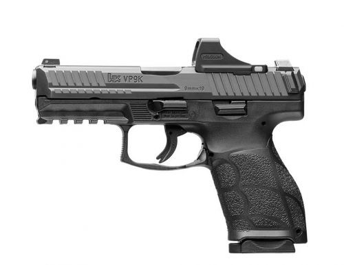 Heckler & Koch VP9A1 K 9mm 4 Black, Holosun SCS Green Dot, 15+1