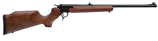 Thompson Center Encore Single Shot Rifle 3512, 223 Remington, 24 in, Break Open Action, Walnut Stock, Blue Finish, Adj Sights