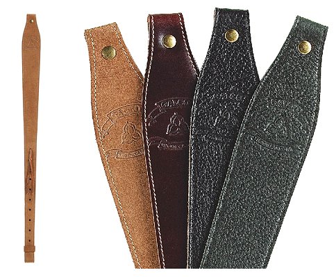 Galco Tapered Sling made of Black Leather with 29-42 OAL & Adjustable Design for Rifle/Shotgun
