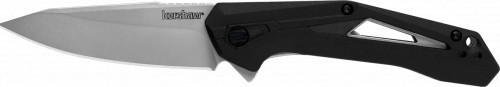 Kershaw Airlock Folding Knife 3 Drop Point Blade Black