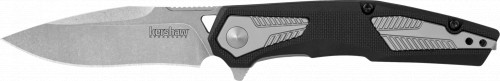 Kershaw Tremolo Spring Assisted Folding Knife 3-1/8 Clip Point Blade Black