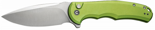 CIVIVI Knife Praxis 3.75 Lime Green Aluminum/Satin Button Lock