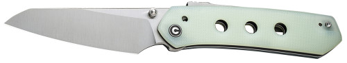 Civivi Knives Vision FG 3.54 Folding Tanto Plain Satin Nitro-V Steel Blade, Natural G10 Handle