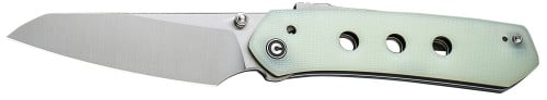 Civivi Knives Vision FG 3.54 Folding Tanto Plain Satin Nitro-V Steel Blade, Natural G10 Handle