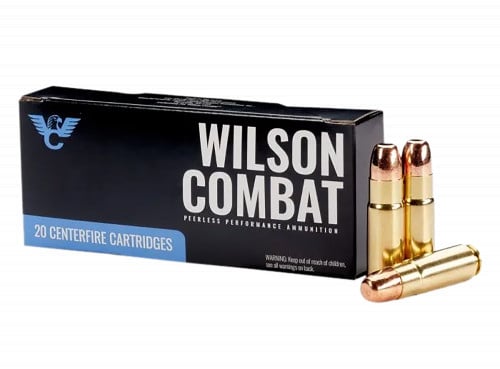 Wilson Combat Rifle Ammo, 458 SOCOM, 300 Grain, Round Nose Flat Point, 20 Rounds