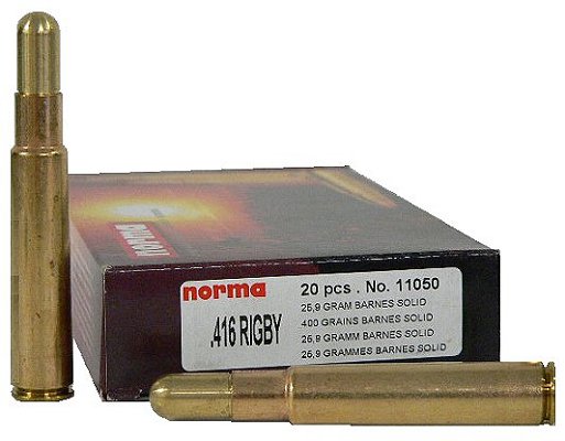 Norma 416 Rigby 400 Grain Solid 20/Box