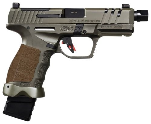 SAR USA 9CSOCOMODC SAR9 SOCOM OD Green 9MM 15/21