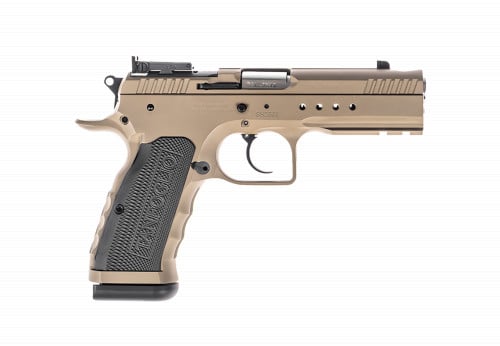 TANFOGLIO HEXAGON TACTICAL 9MM 4.45 17RND STEEL/ALUM GRIPS