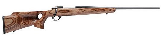 Howa-Legacy 5 + 1 22-250 Rem. Sporter/Blue Barrel/Nutmeg Laminate Thumbhole Stock