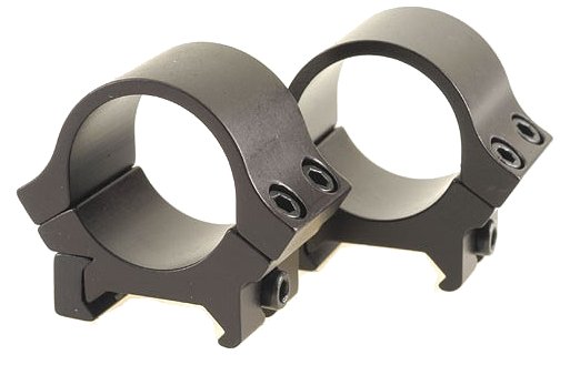 B-Square Black Aluminum Weaver Style Scope Rings