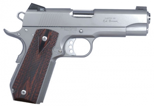 Ed Brown Executive Carry SOA 45 ACP 4.25 7+1 Laminate Wood Grip Stainless