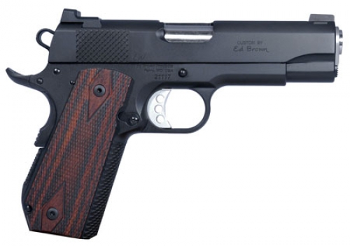 Ed Brown Kobra Carry Gen4 SOA 45 ACP 4.25 7+1 Laminate Wood Grip Blk Ge